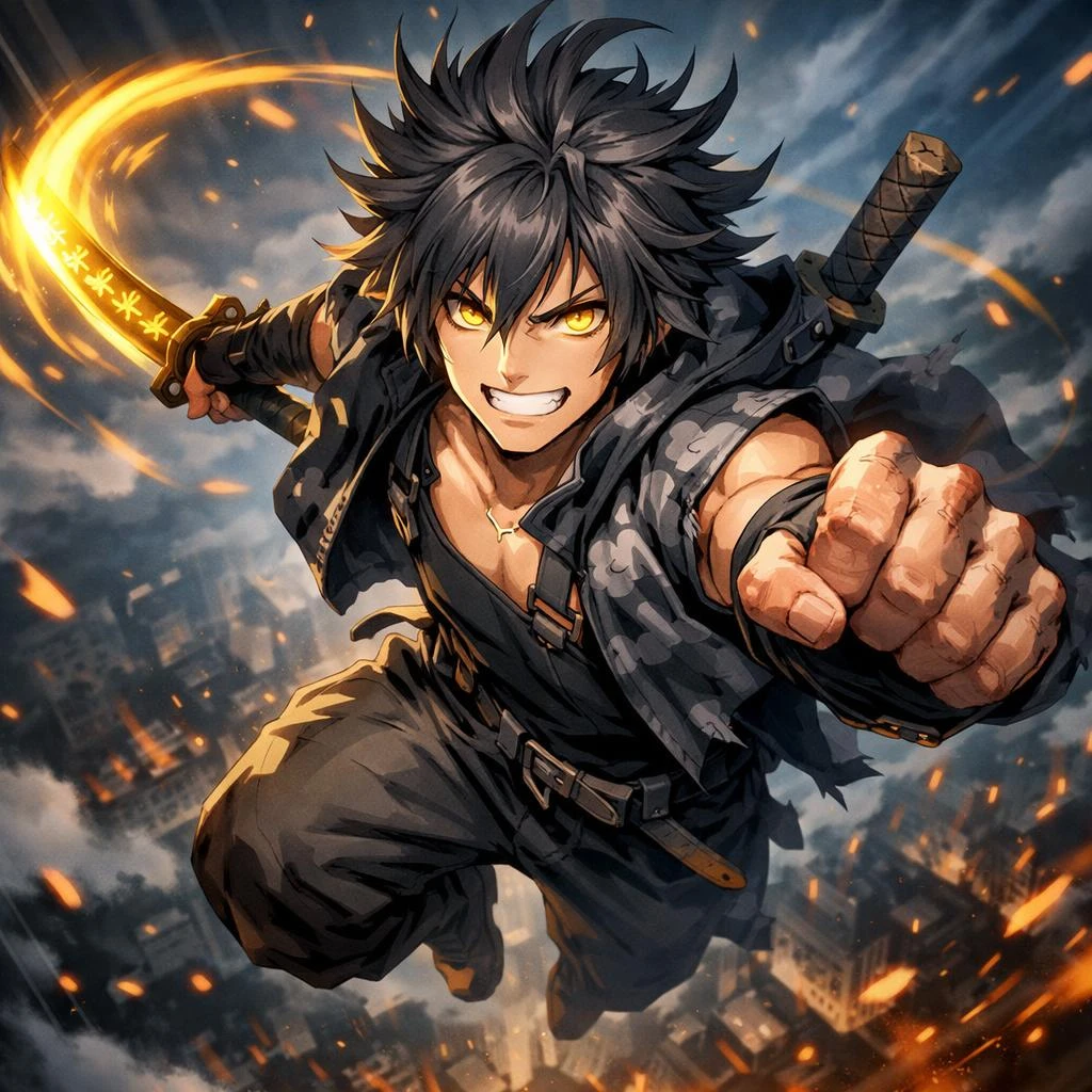 Urban Blazing Blade Jump