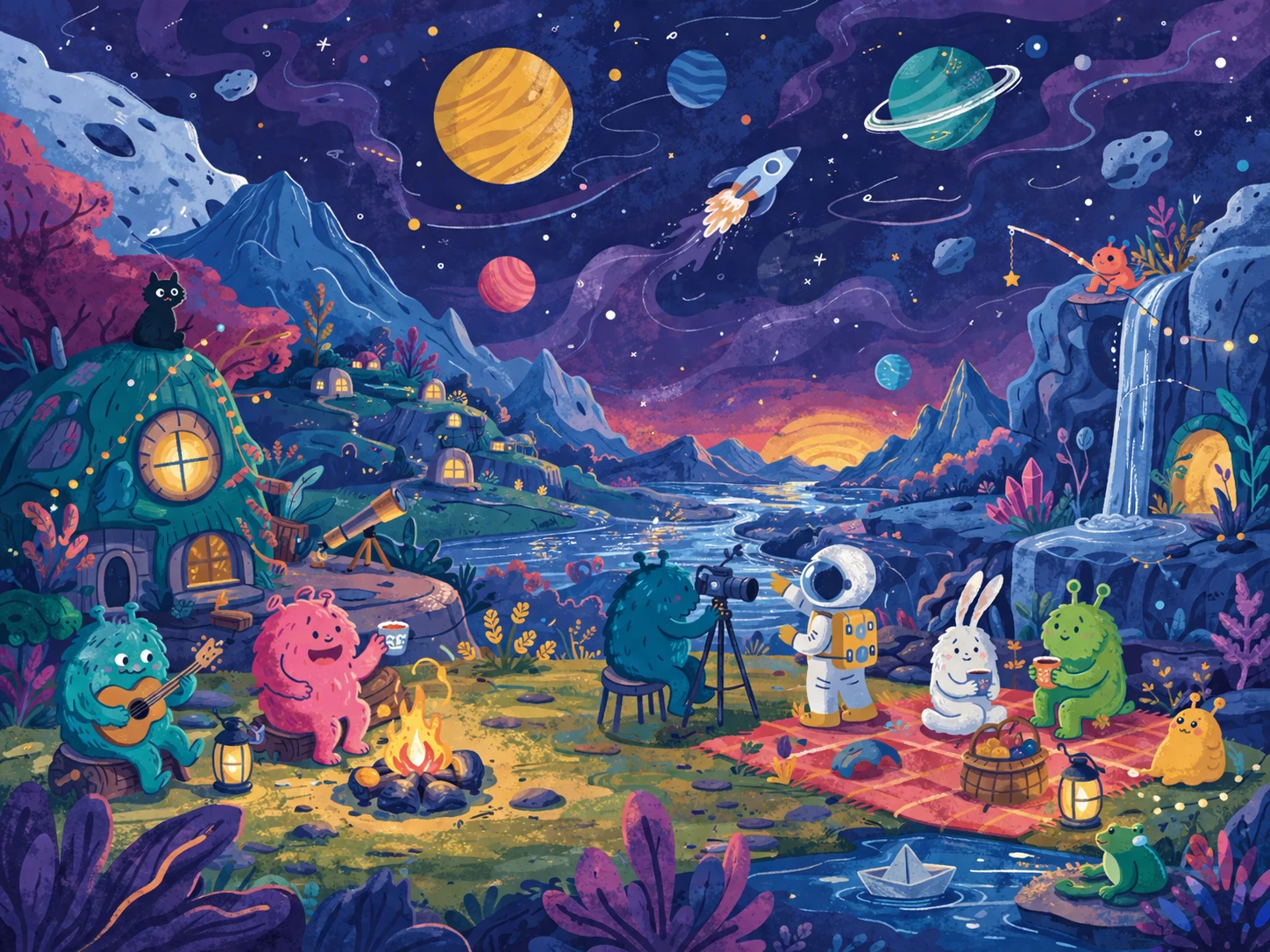 Cosmic Campfire Friends