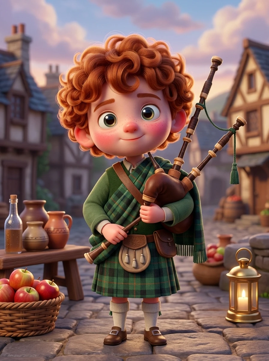 Kilted Piper Boy