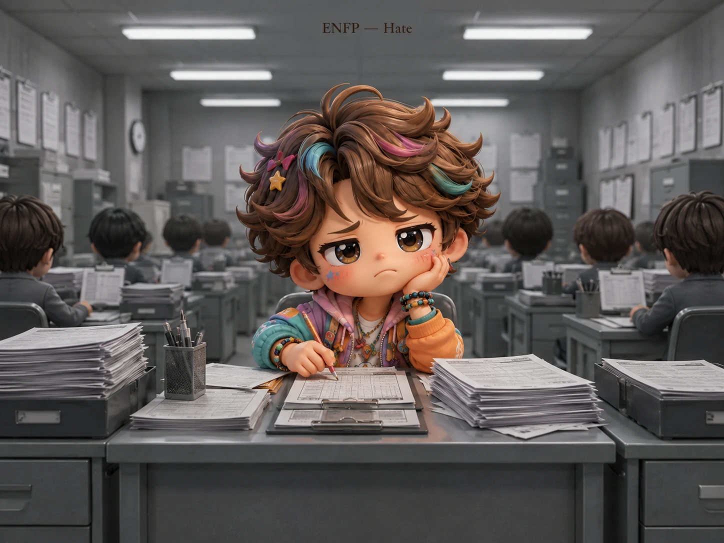 Overworked Clerk Puzzle jigsaw puzzle