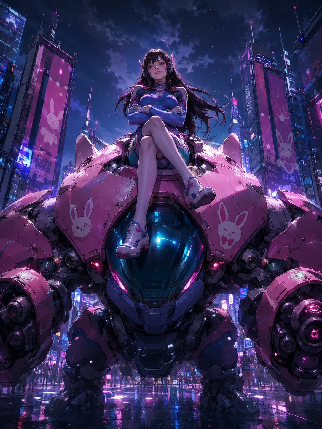 Night City Pink Mech