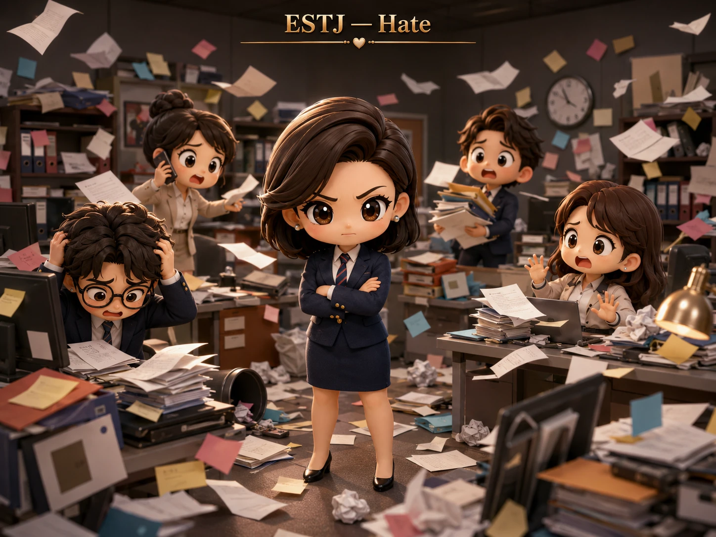 ESTJ Hate Office Chaos Puzzle jigsaw puzzle