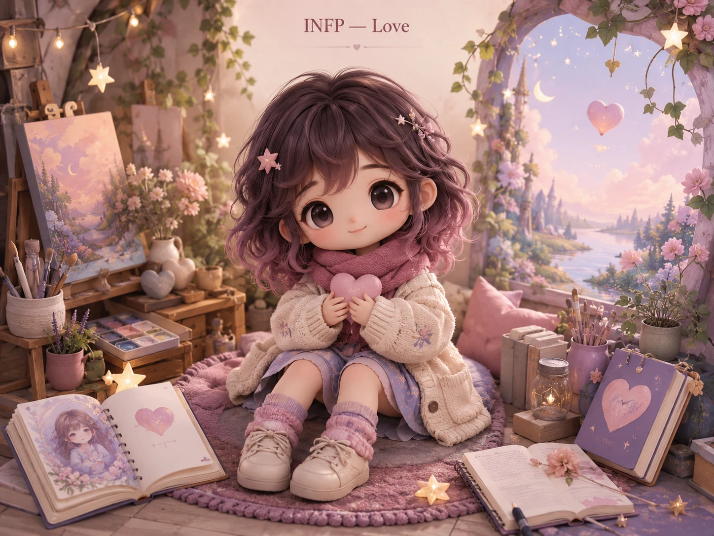 A Quiet Pink Universe jigsaw puzzle