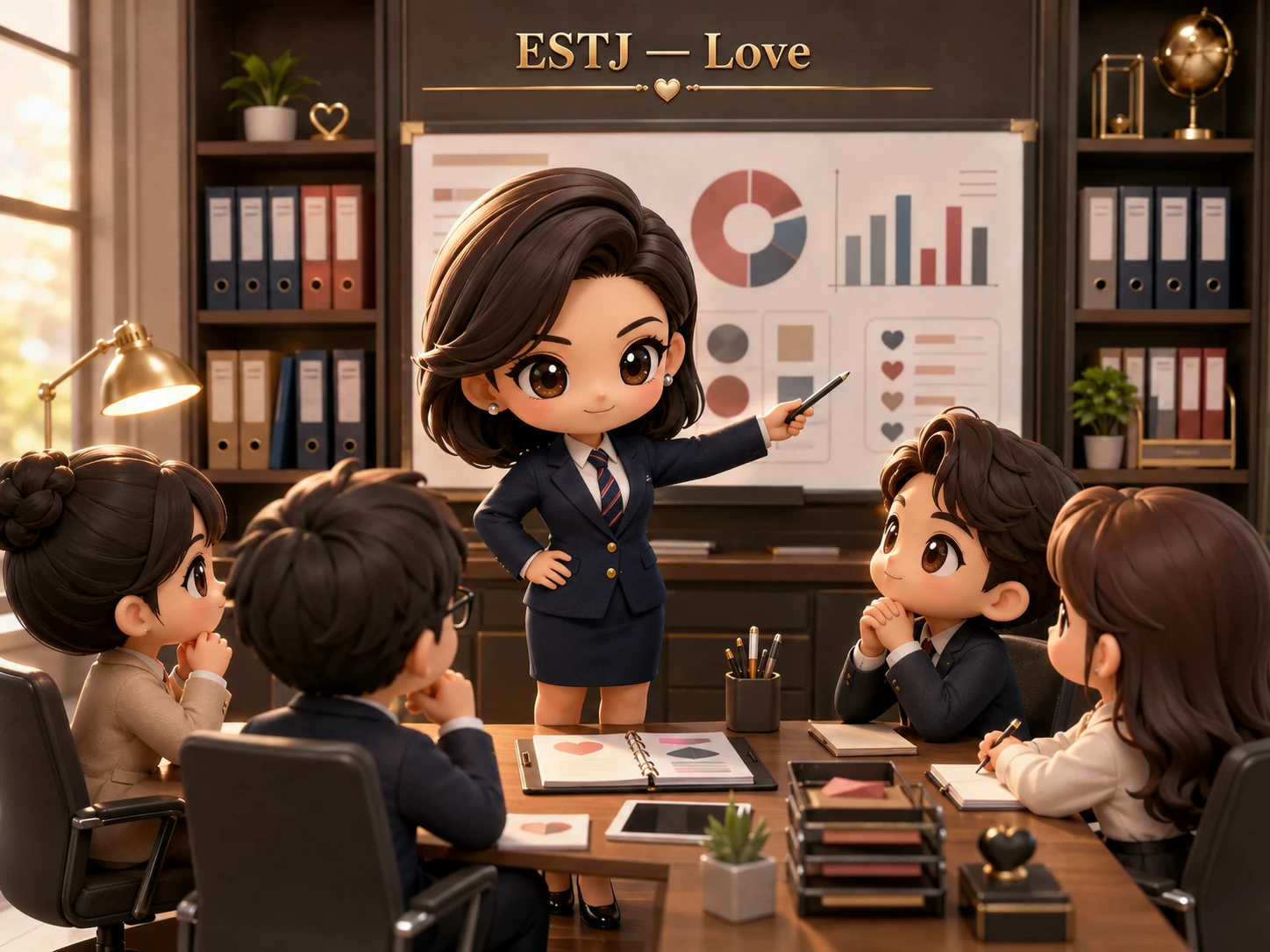 Love of Business Chibi Office jigsaw puzzle