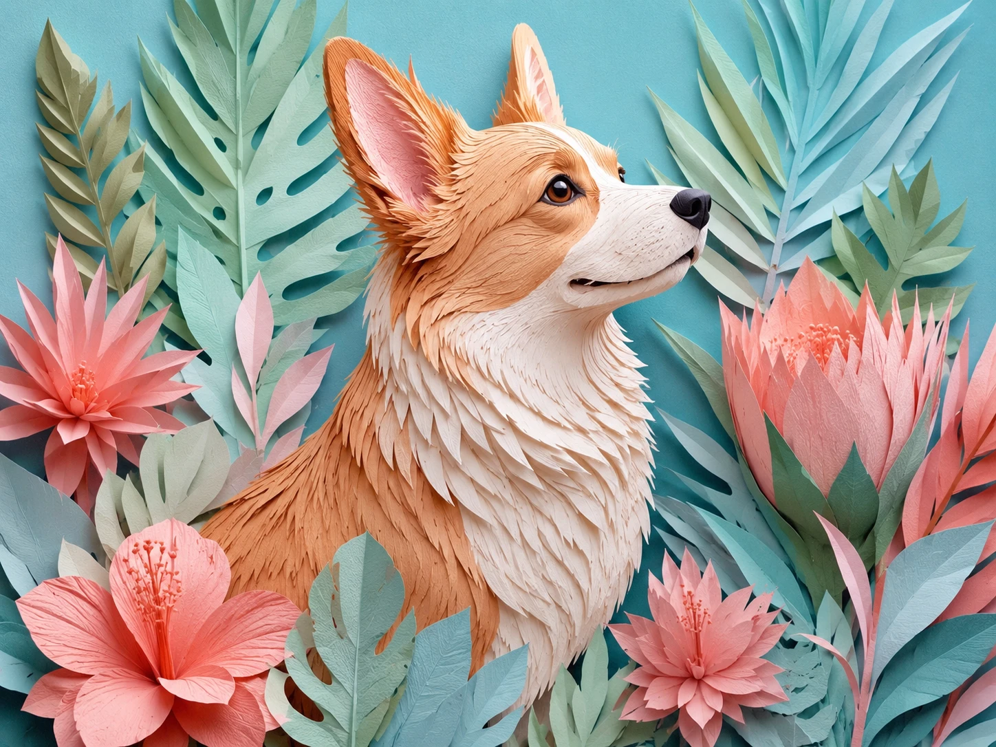 Paper Jungle Corgi