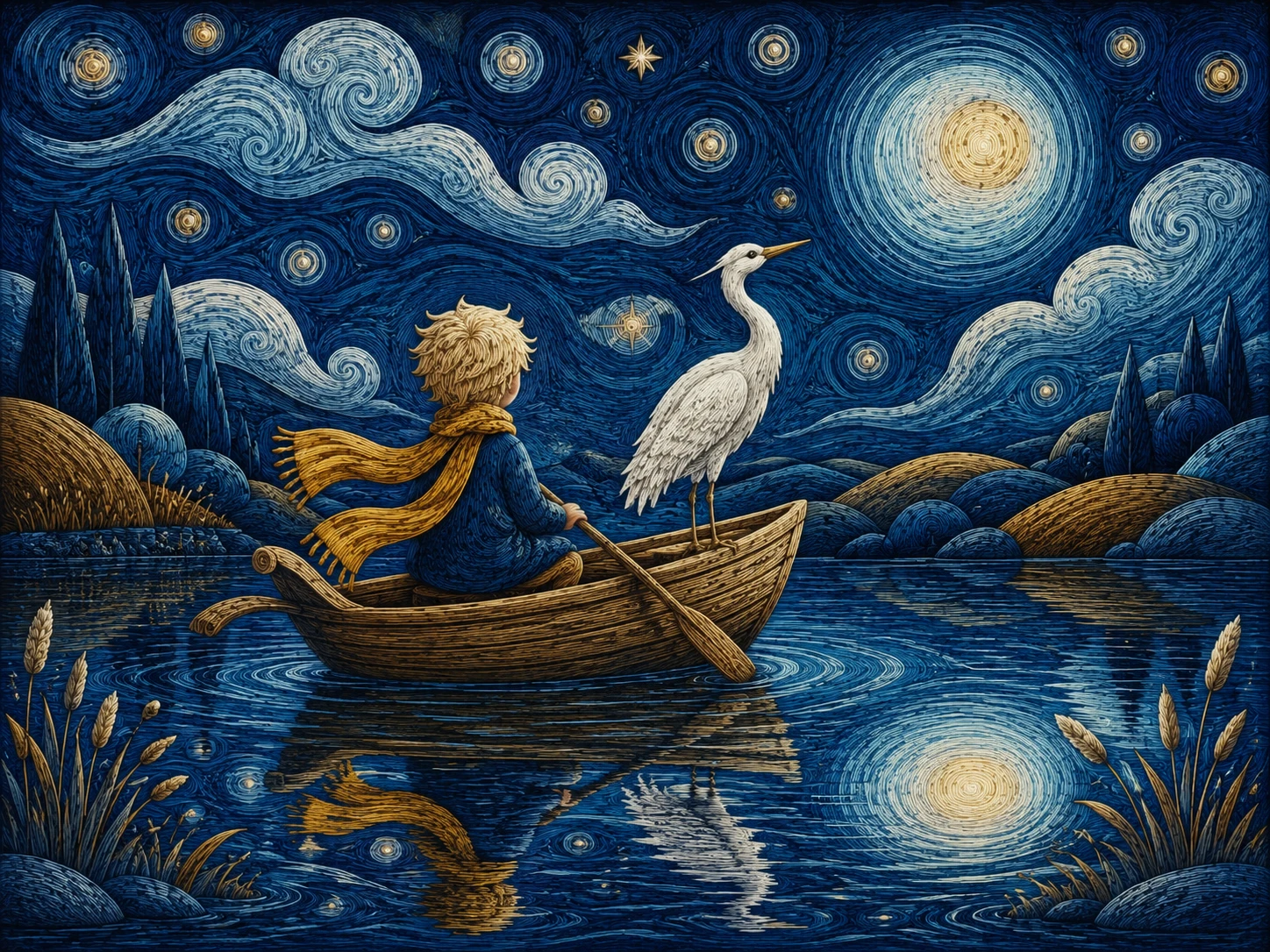 Night Voyage over Starlight jigsaw puzzle