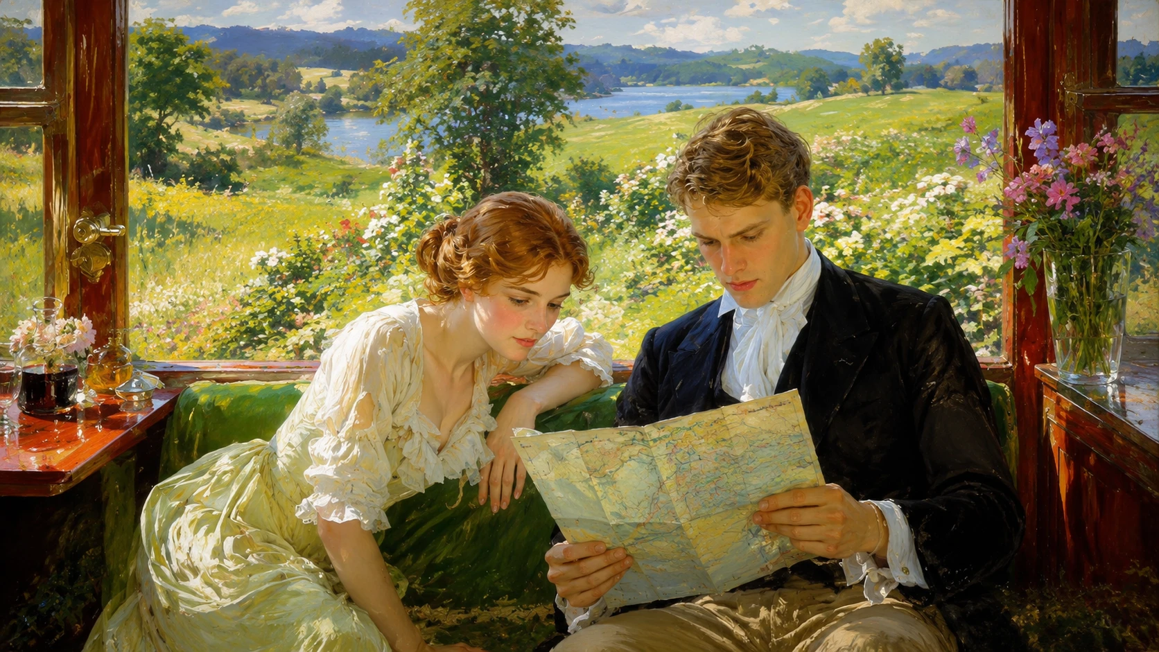 Map and Countryside Views