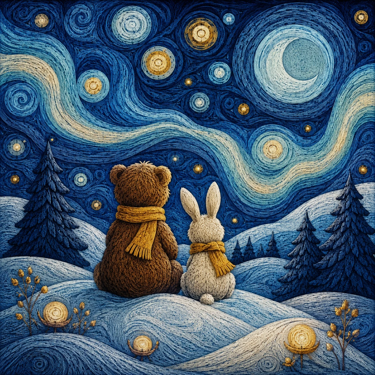 Stargazing Friends jigsaw puzzle