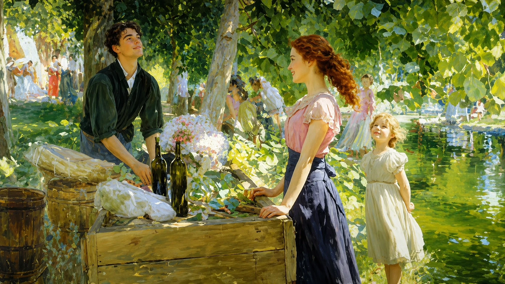 Summer Park Conversation