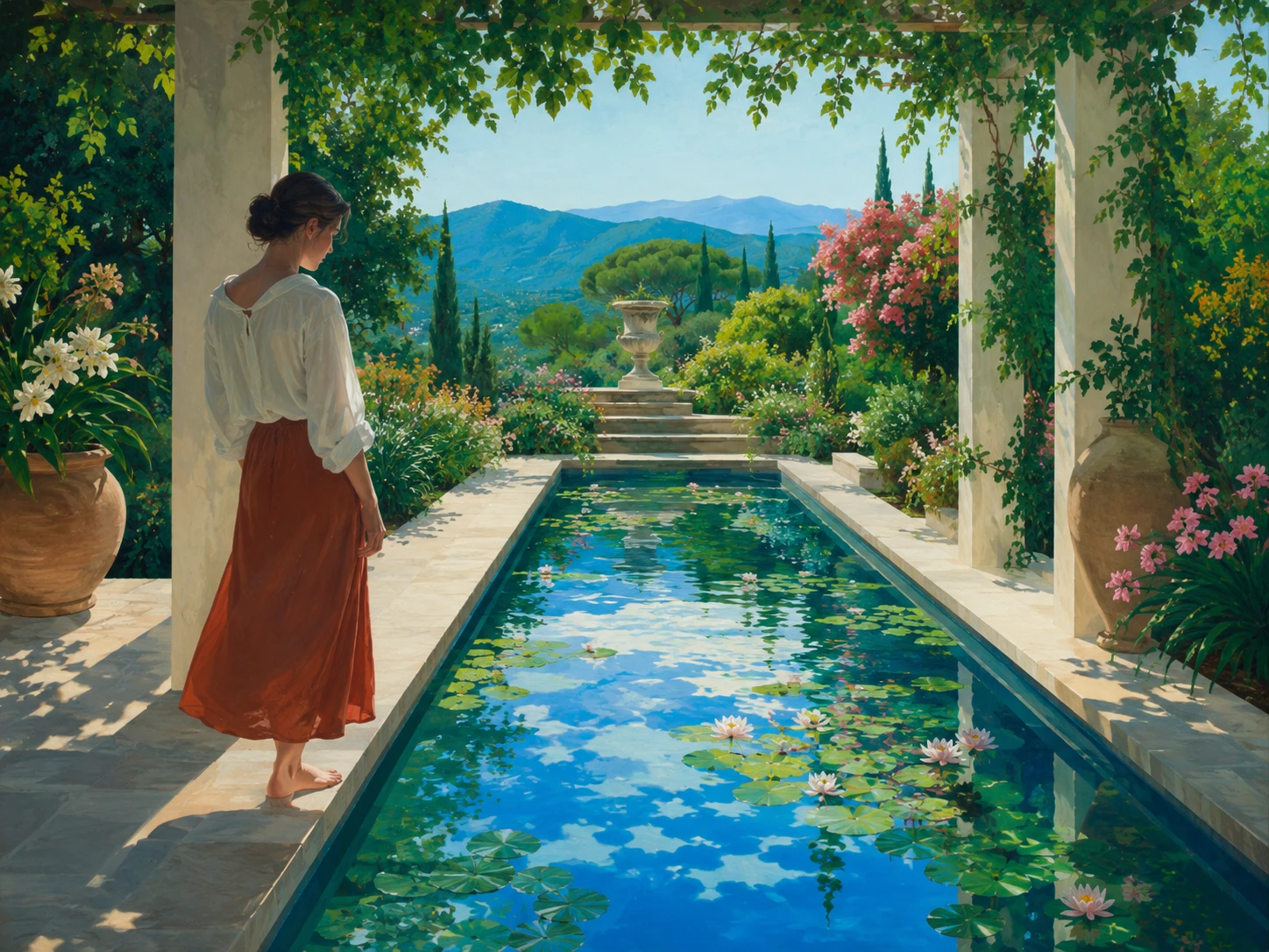 Reflecting in the Italian Gard