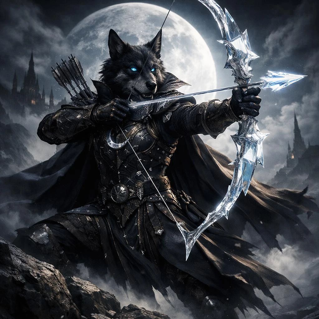 Lunar Wolf Archer jigsaw puzzle