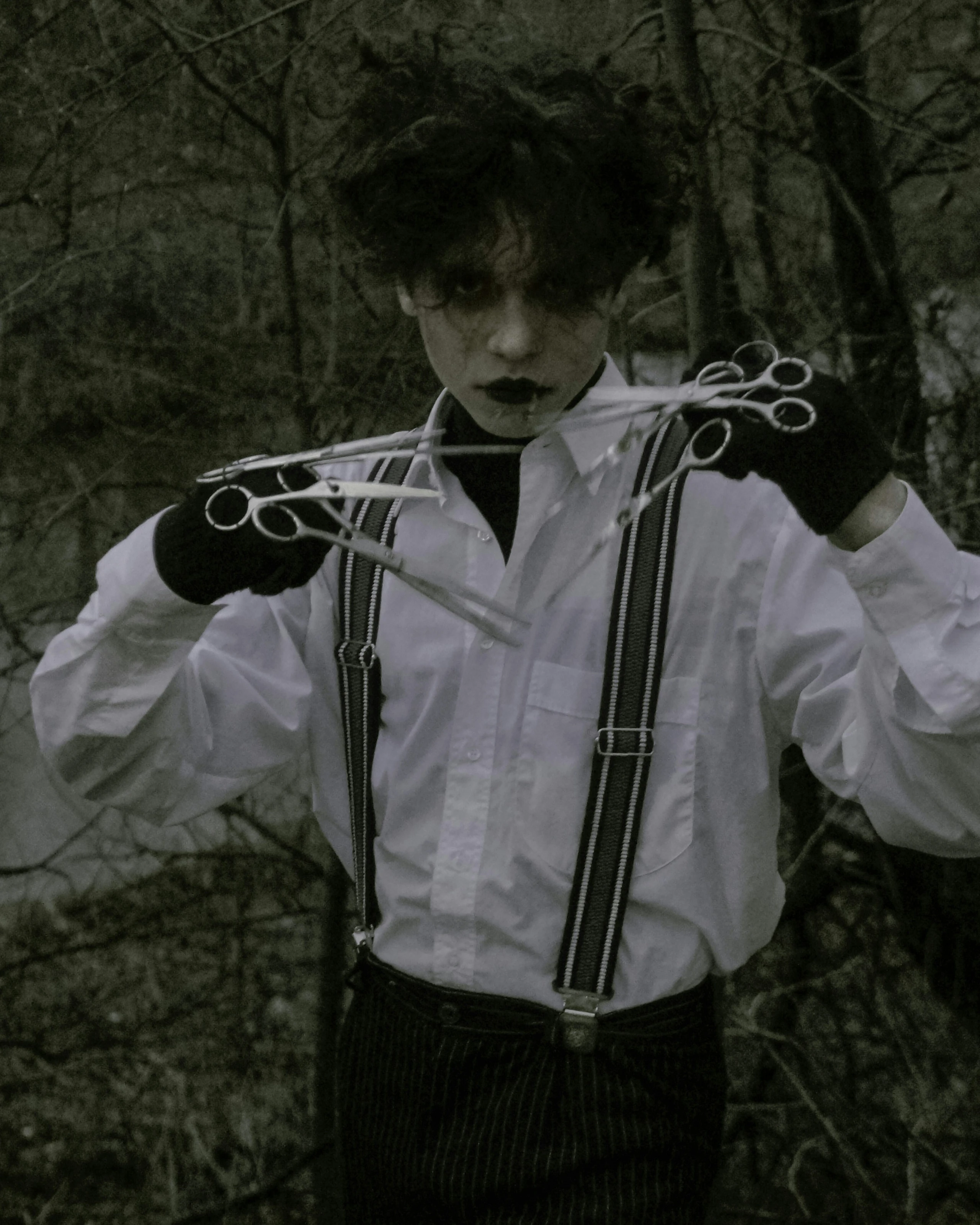 Dark Scissor Portrait
