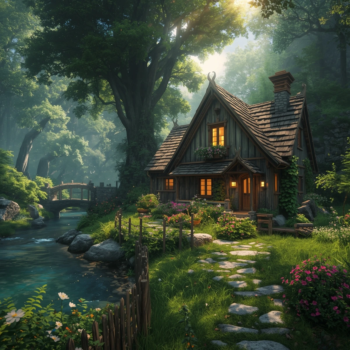 Cozy Forest Retreat jigsaw puzzle