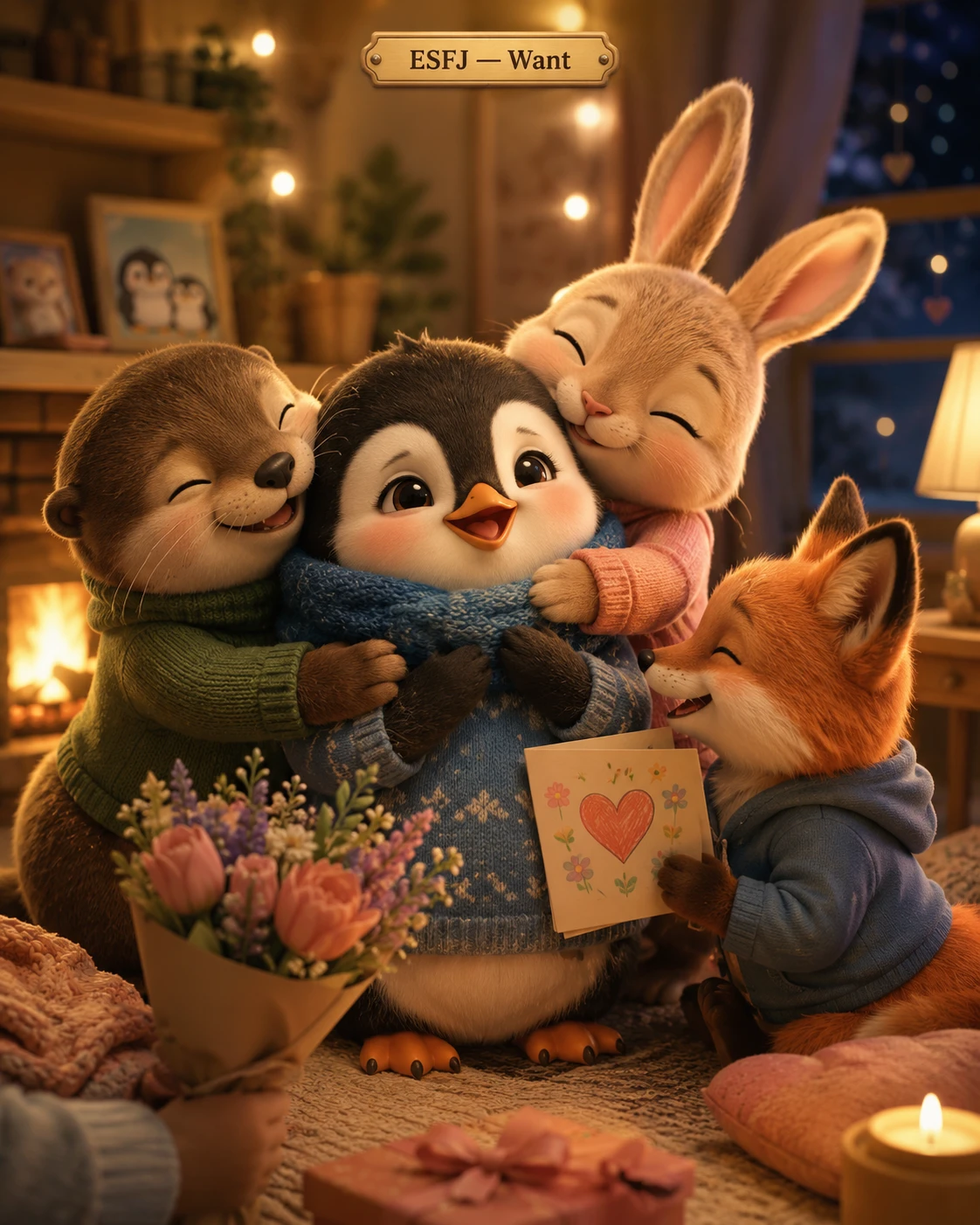 Warm Hugs and Gifts jigsaw puzzle