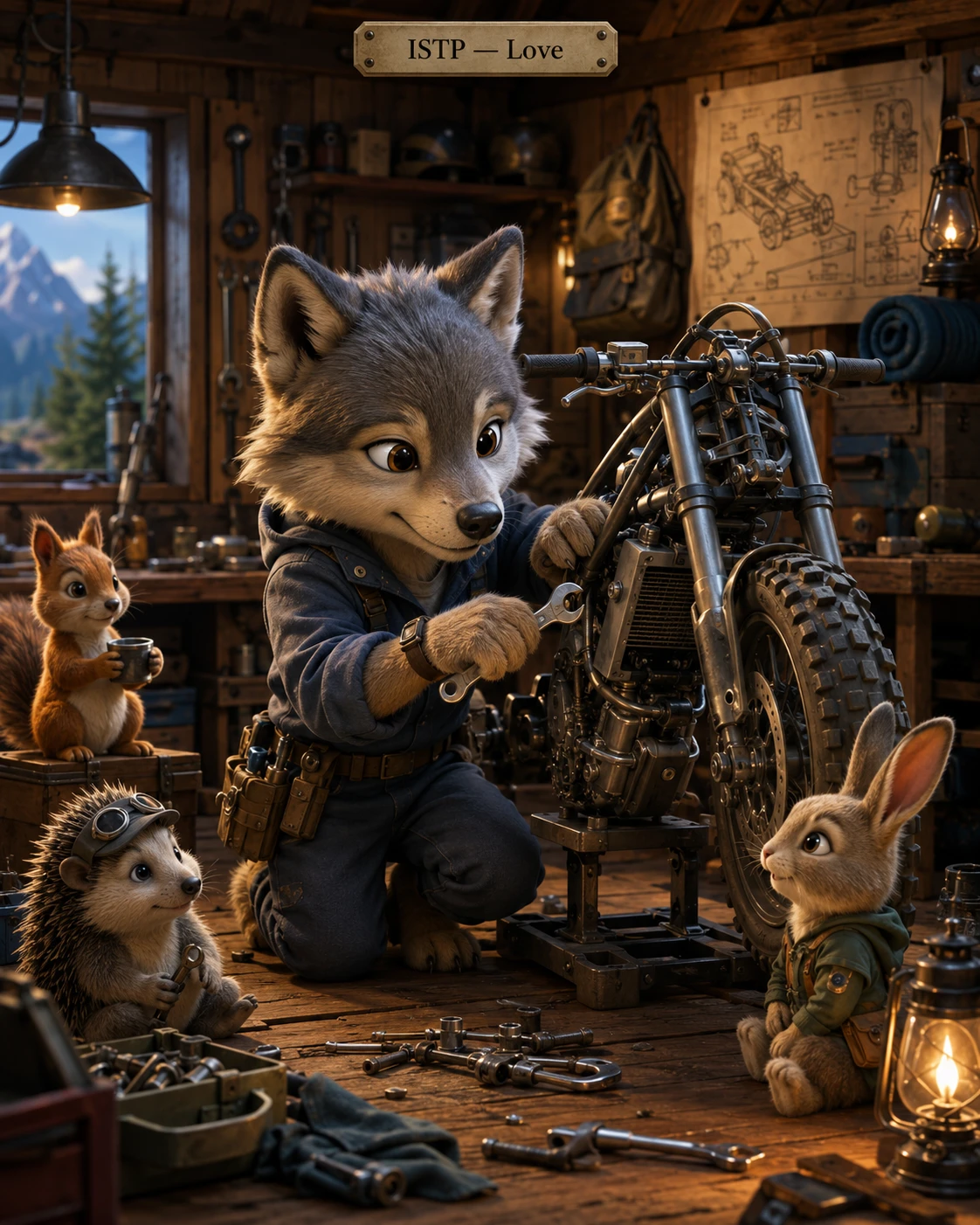Animals in the Workshop jigsaw puzzle
