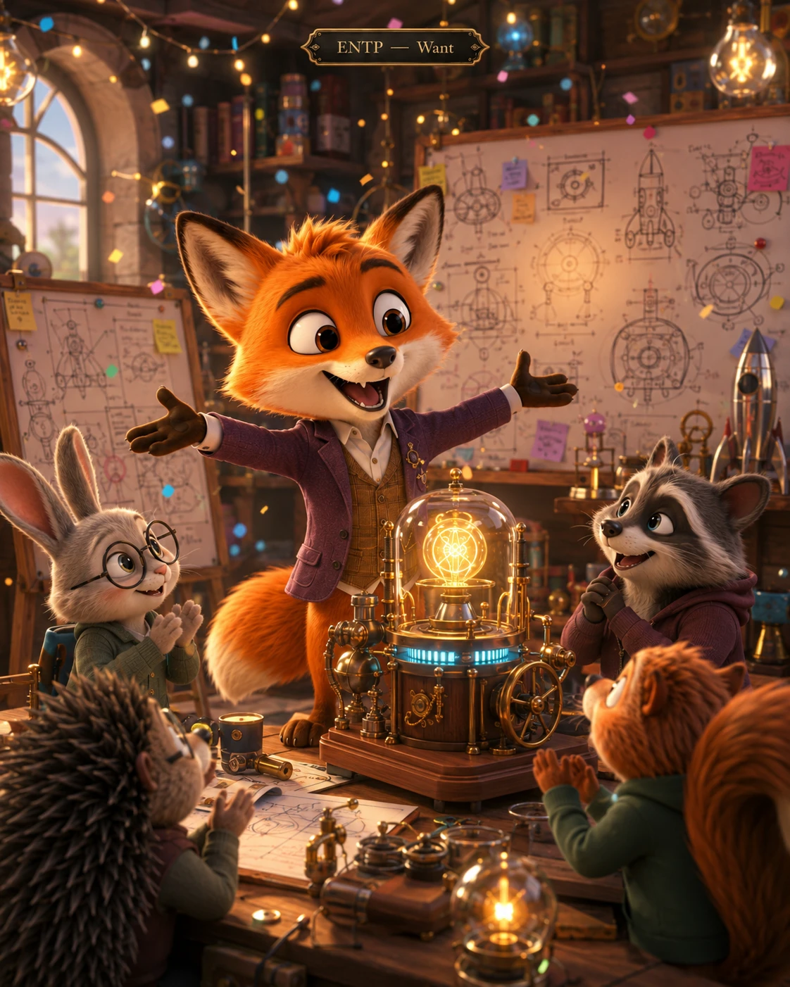Foxy Inventor Presents jigsaw puzzle