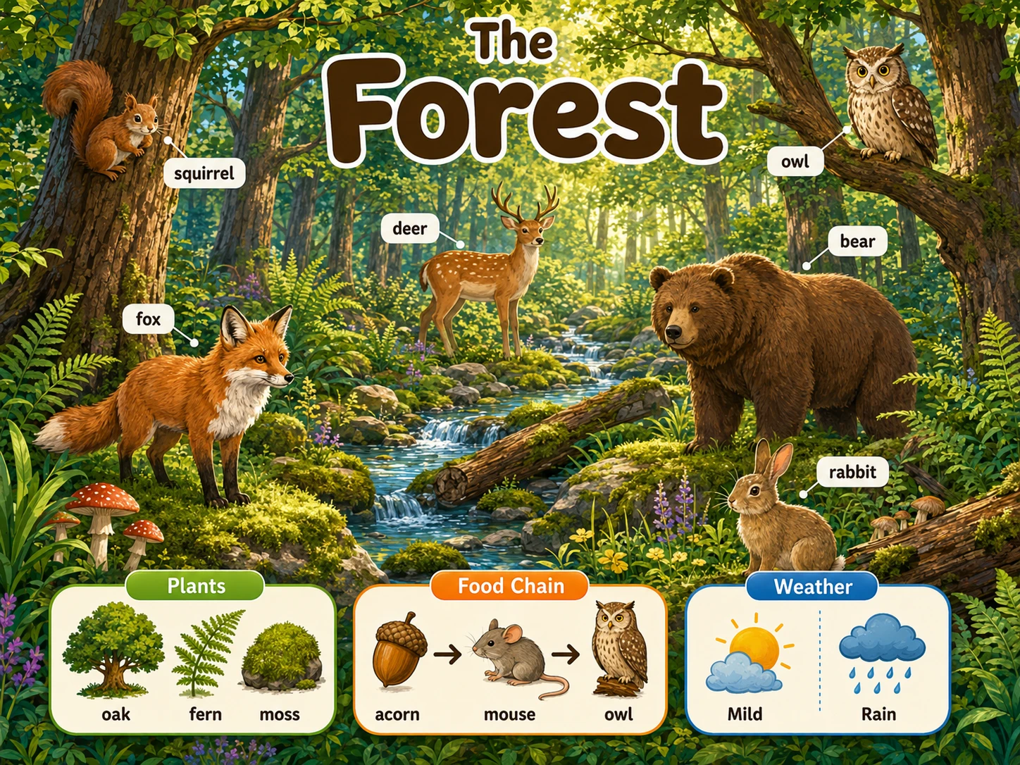 Wild Forest Friends and Facts