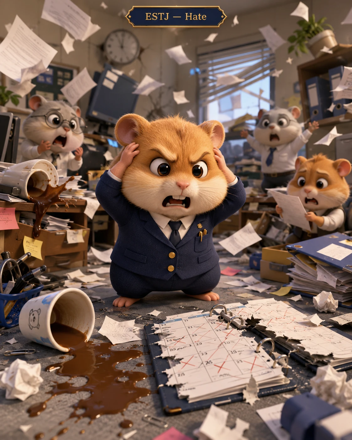 Corporate Hamster Mayhem jigsaw puzzle