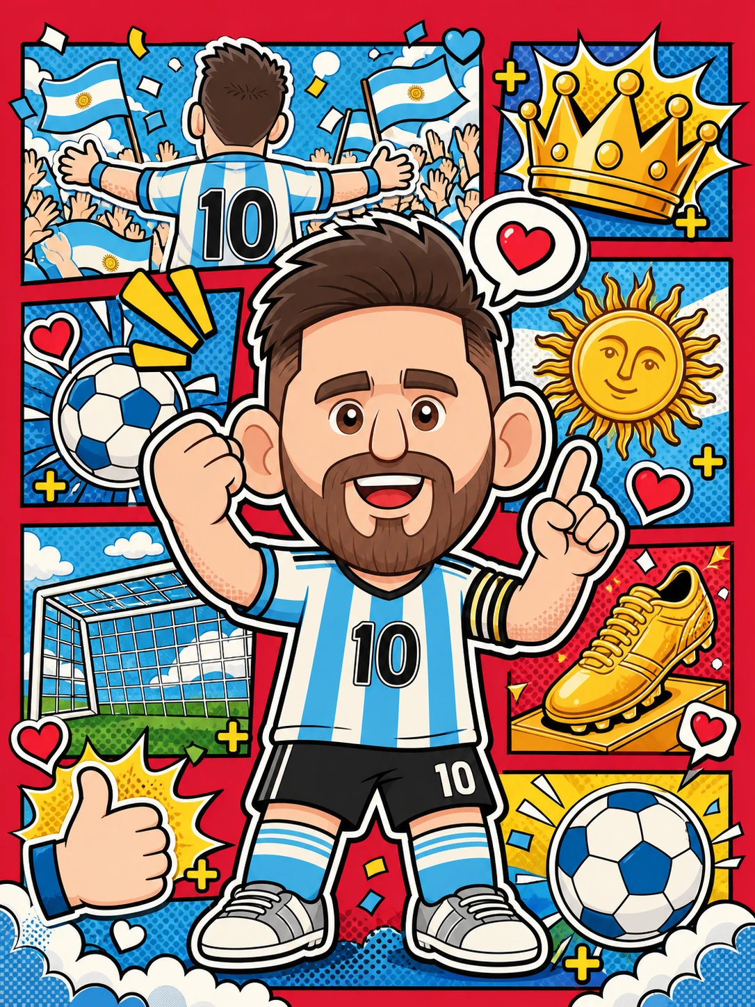 Soccer Star Portrait Puzzle