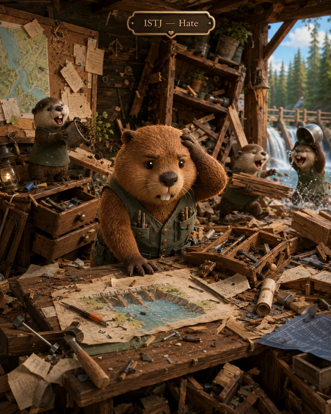 Beaver Blueprint Pandemonium jigsaw puzzle