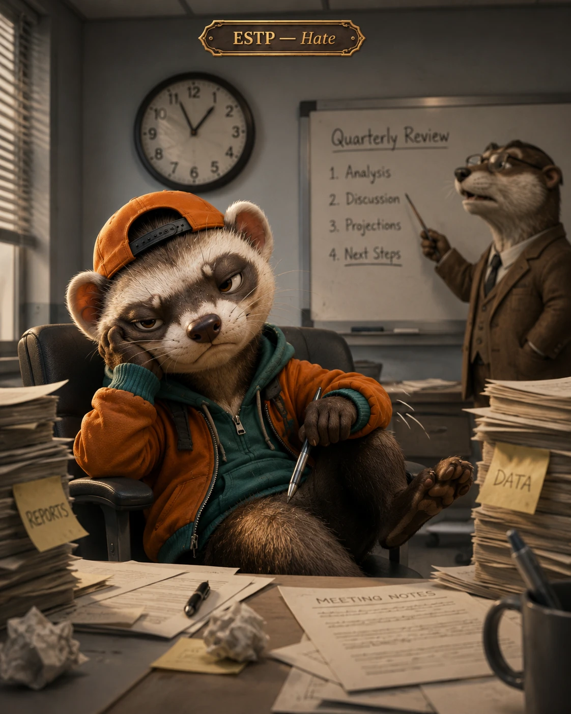 Office Weasels Meeting jigsaw puzzle