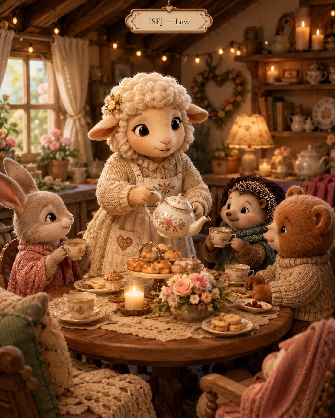 Forest Friends Tea Party jigsaw puzzle