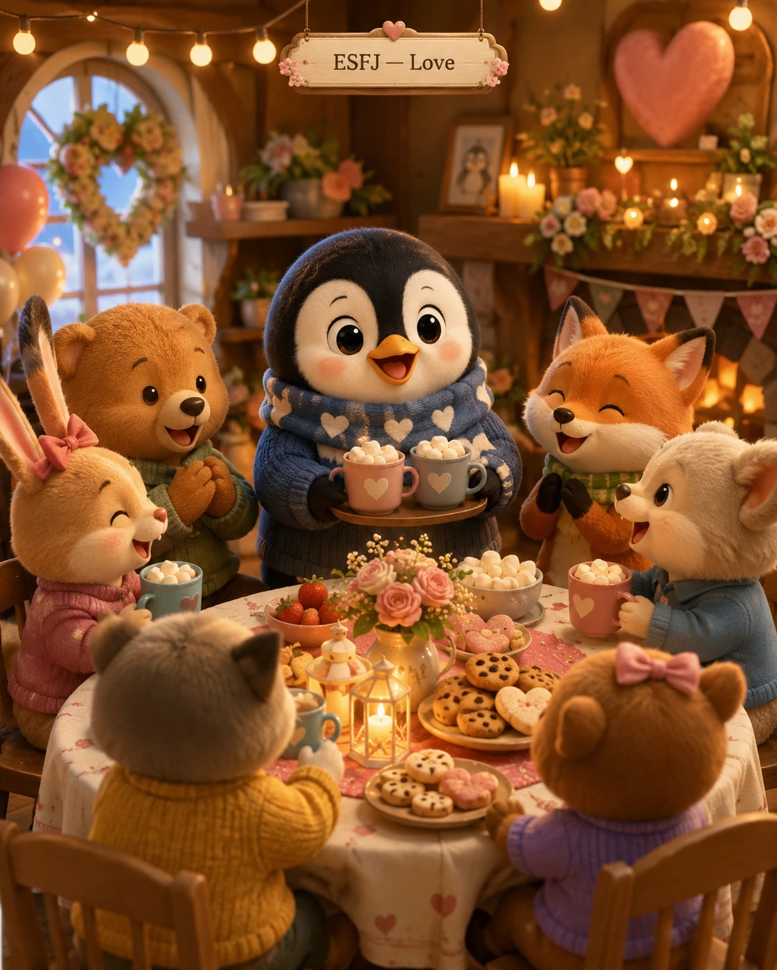 Cozy Critter Tea Party jigsaw puzzle