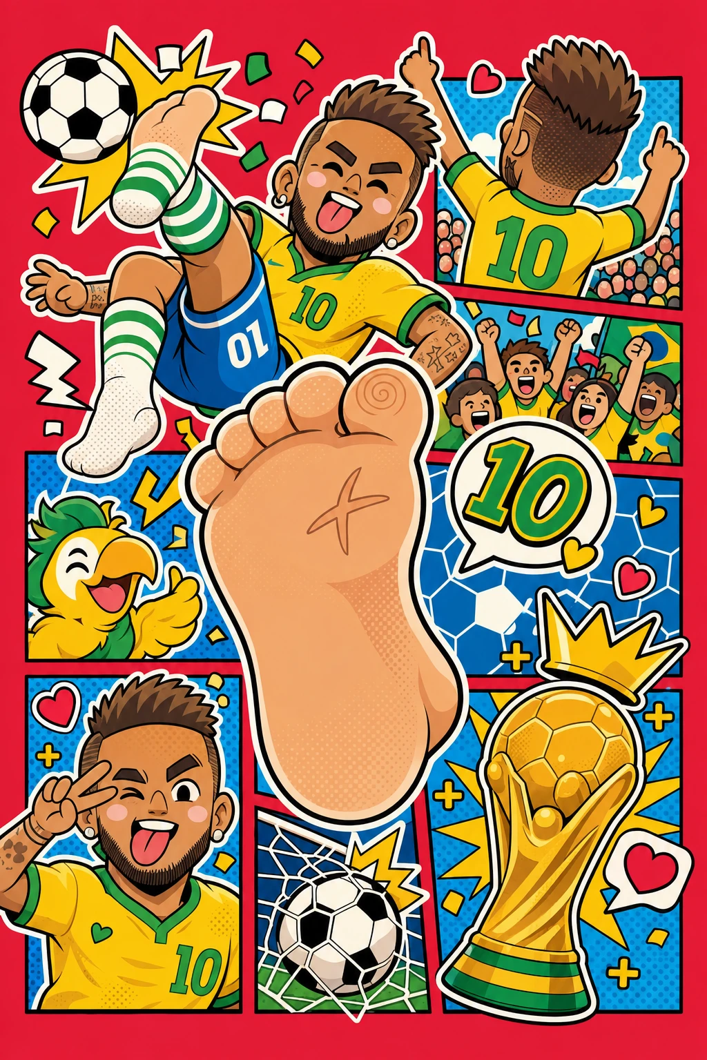 Soccer Star Collage Puzzle