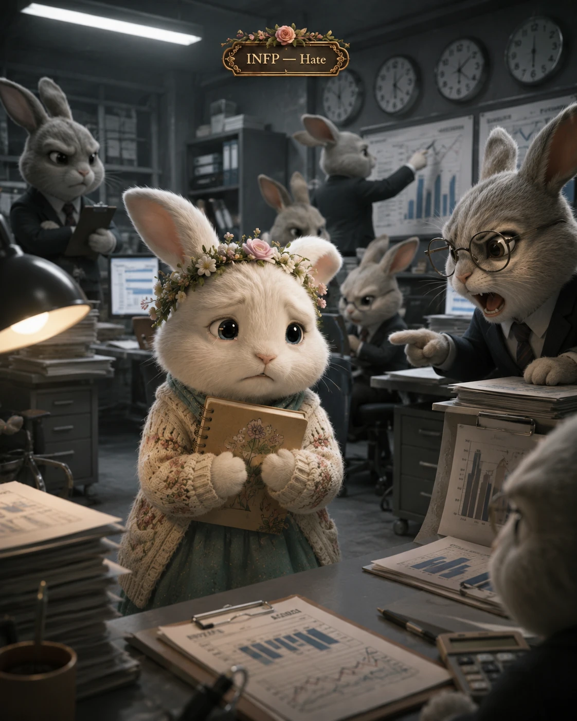 Office Bun Rebellion jigsaw puzzle