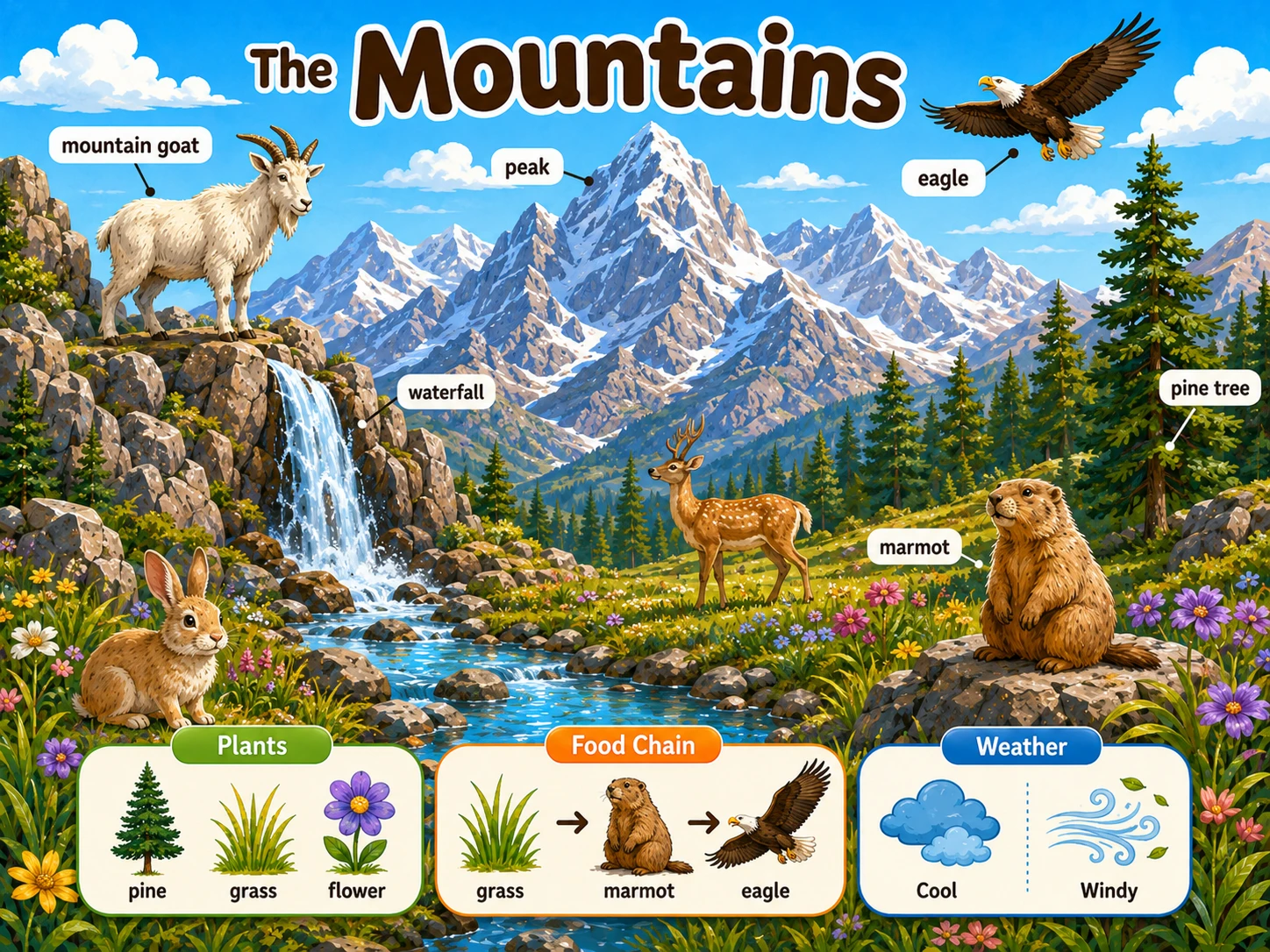 Mountain Habitats Puzzle jigsaw puzzle