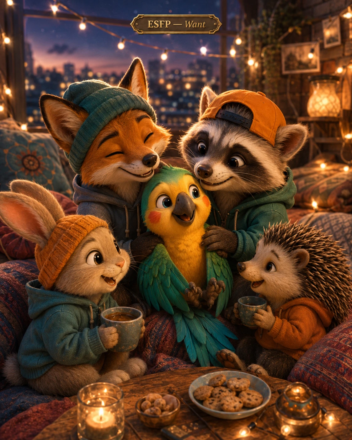 Cozy Critter Tea Party jigsaw puzzle