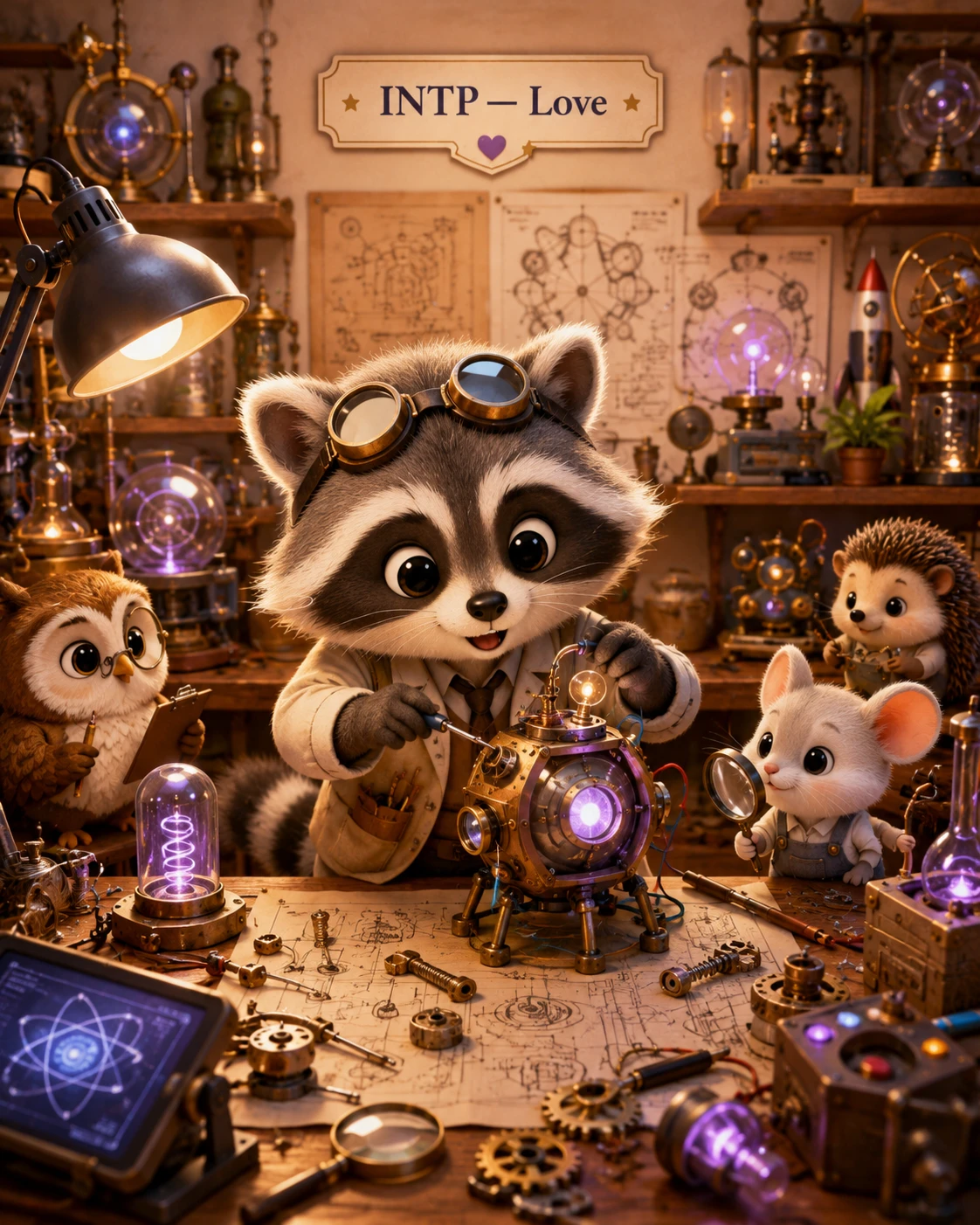 The Little Raccoon Inventor jigsaw puzzle