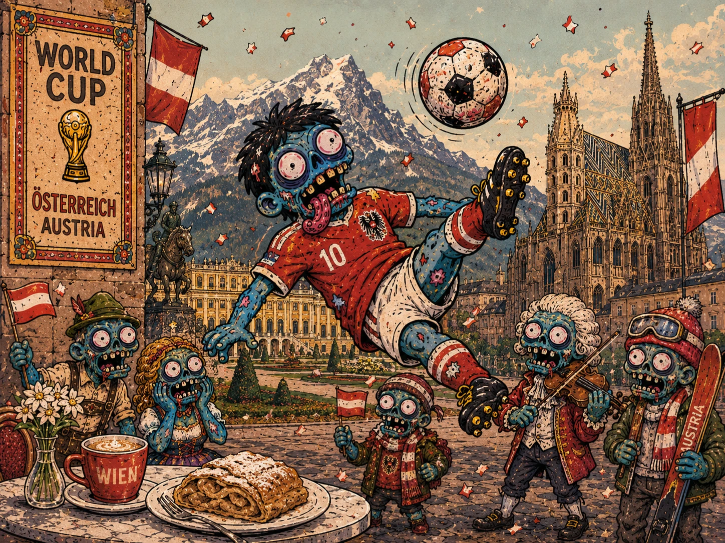 zombie soccer madness jigsaw puzzle