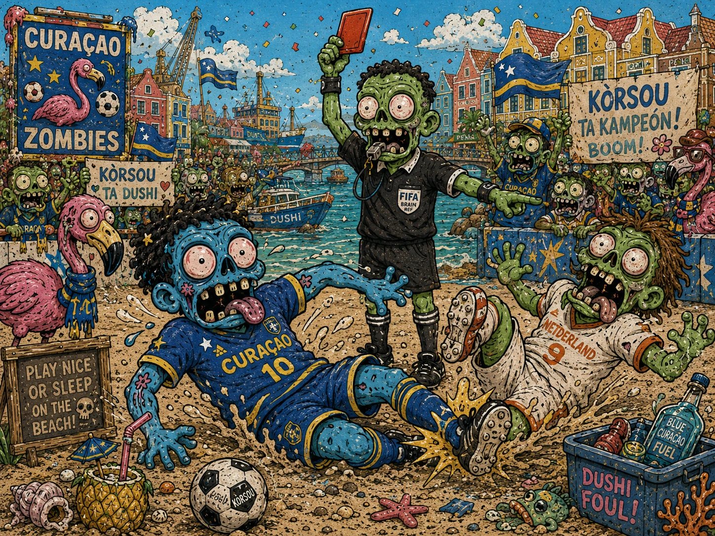 Zombie Soccer Beach Brawl jigsaw puzzle