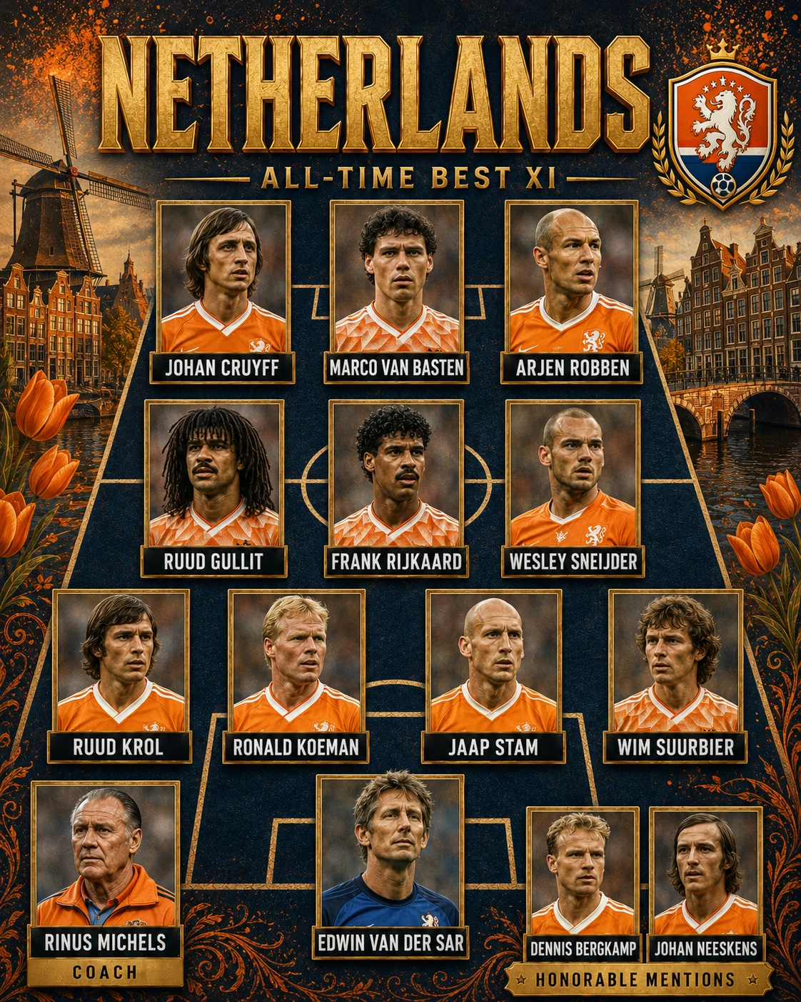 Dutch Football Legends jigsaw puzzle