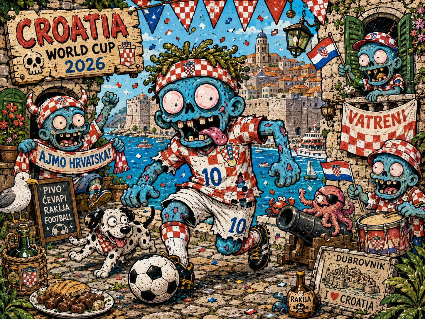 Zombies World Cup Tournament jigsaw puzzle