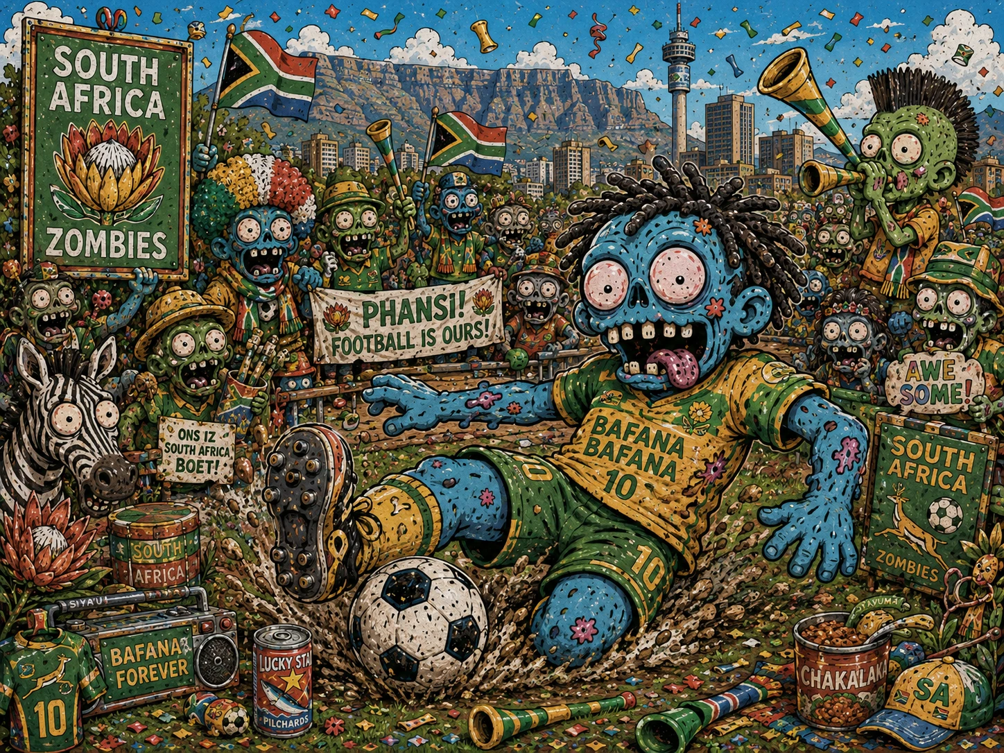 Zombie Soccer Safari jigsaw puzzle