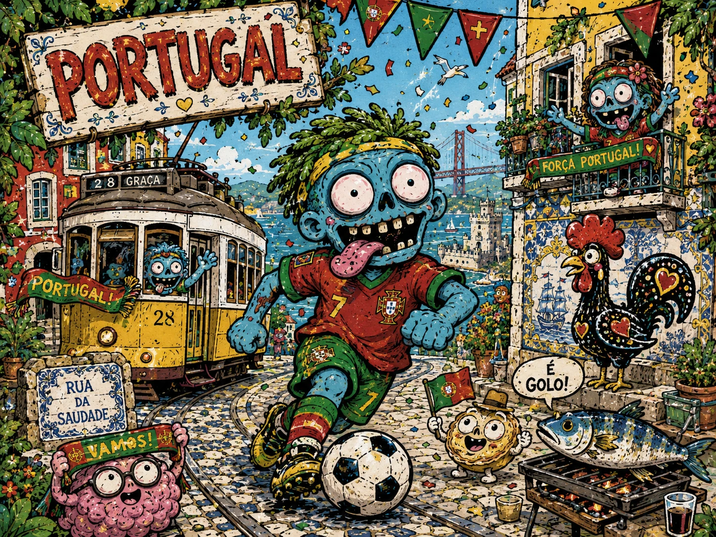 Goal Zombie Fun jigsaw puzzle