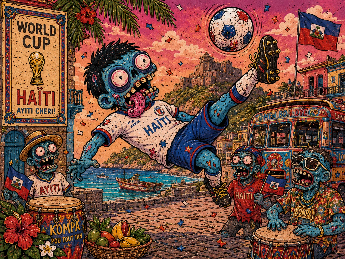Zombie Soccer Parade jigsaw puzzle