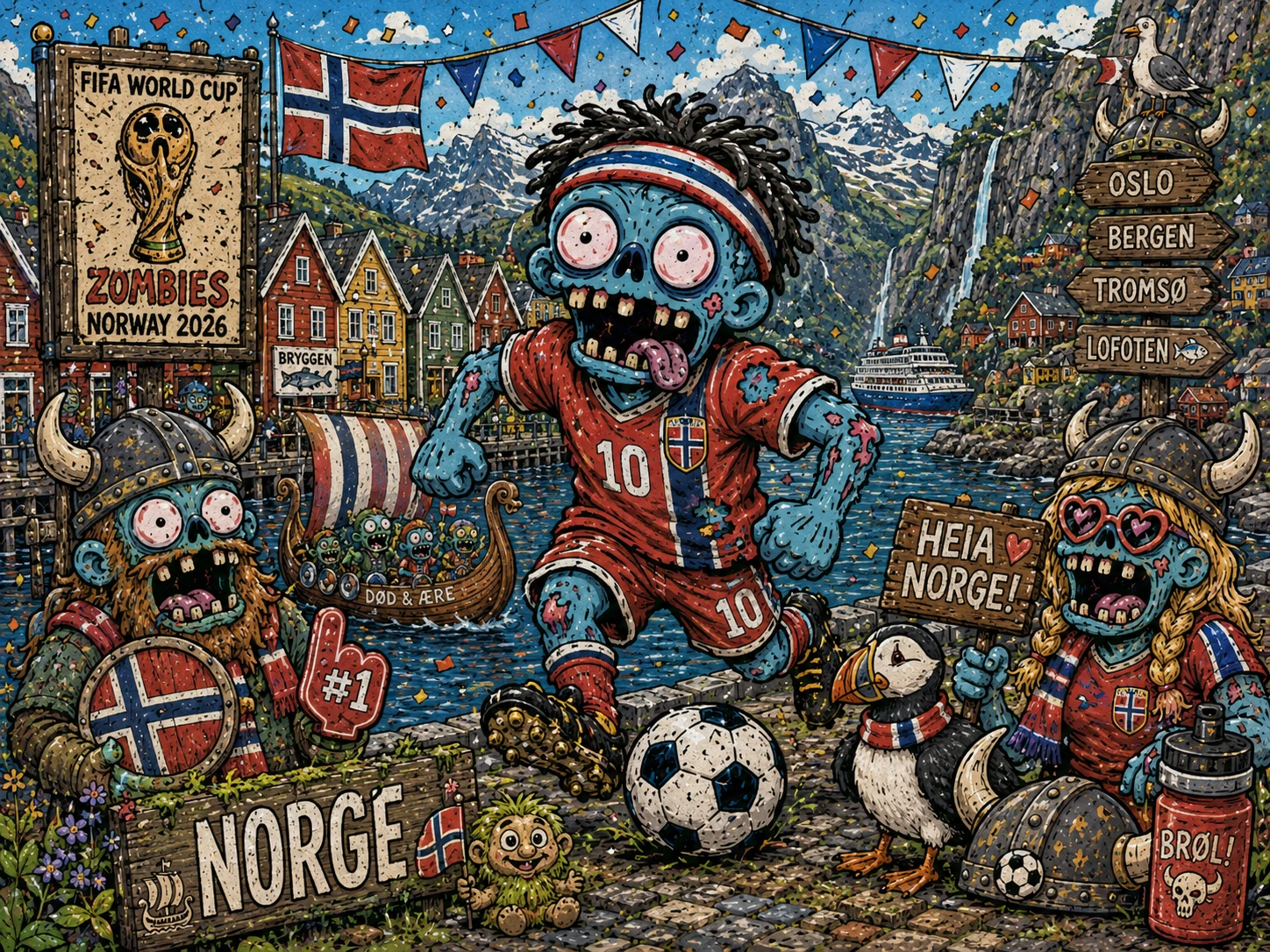 Soccer Zombies in Norway jigsaw puzzle