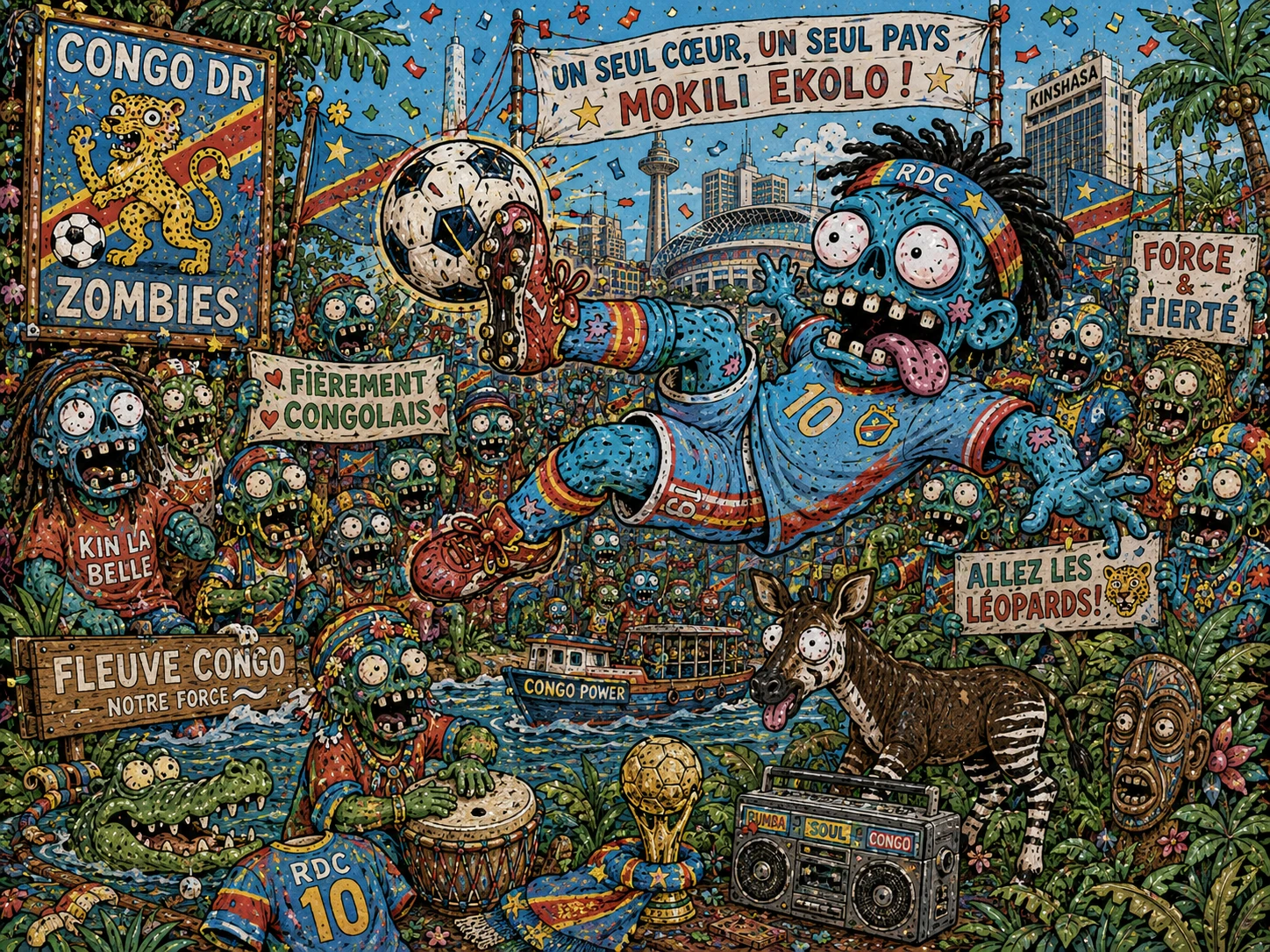 Zombies Soccer Celebration jigsaw puzzle