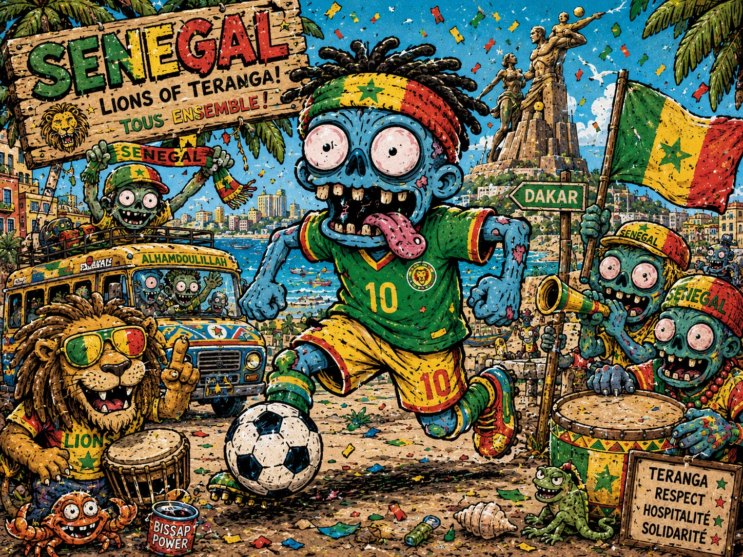 Football Frenzy in Africa jigsaw puzzle