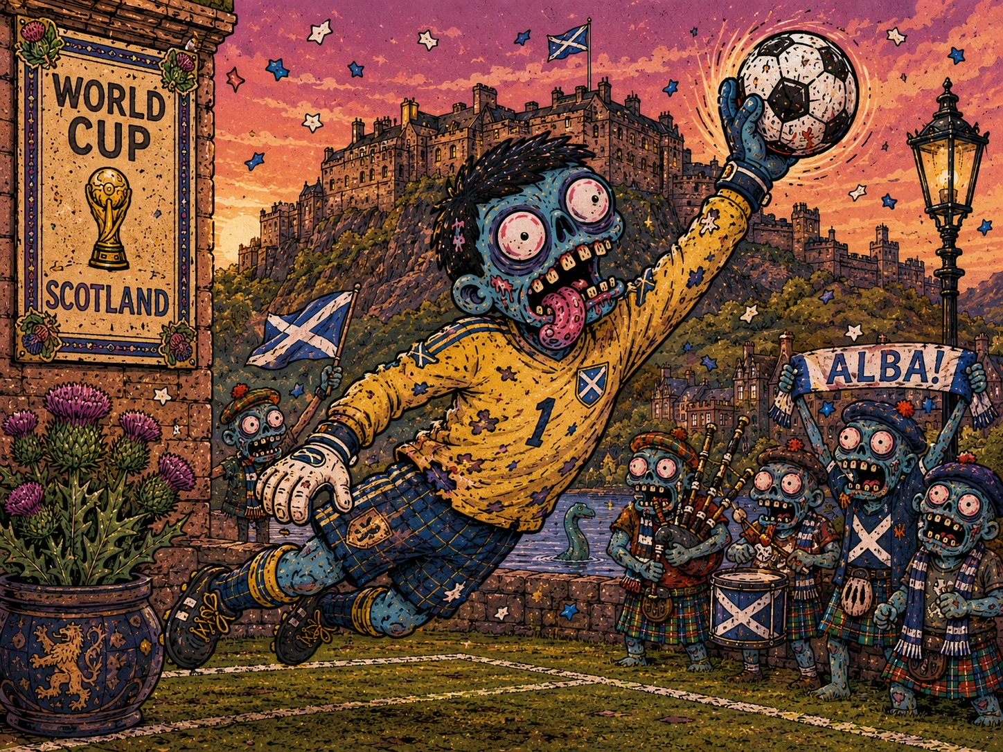 Zombie Football Match Puzzle jigsaw puzzle