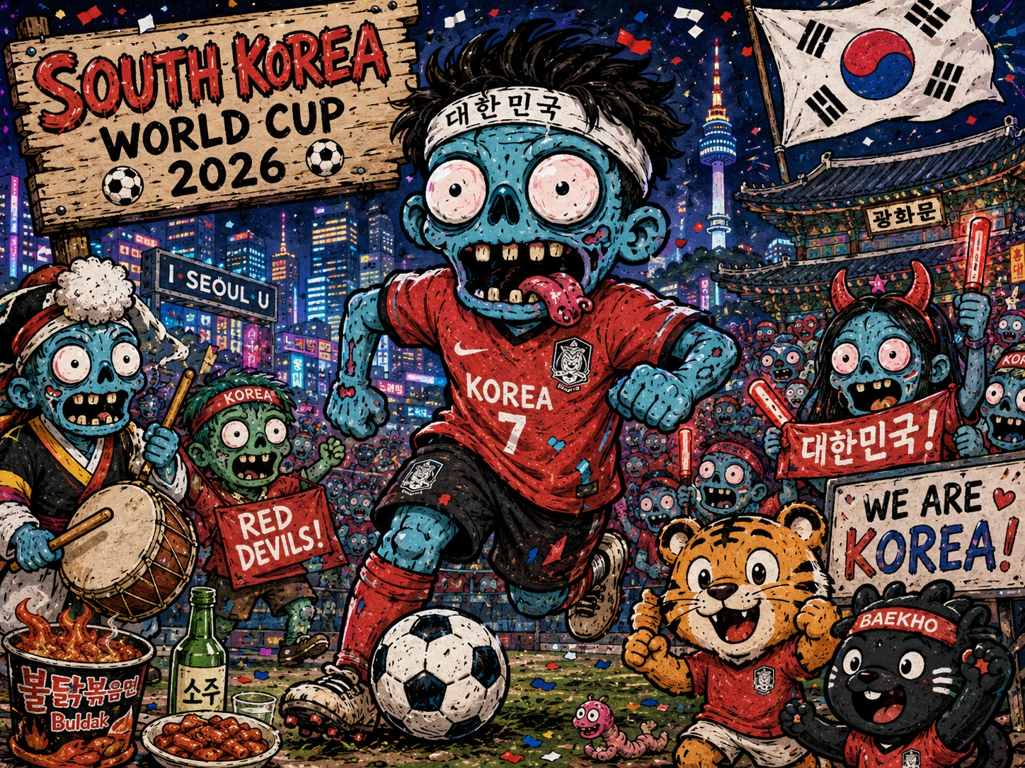 K-Zombie Football Frenzy jigsaw puzzle