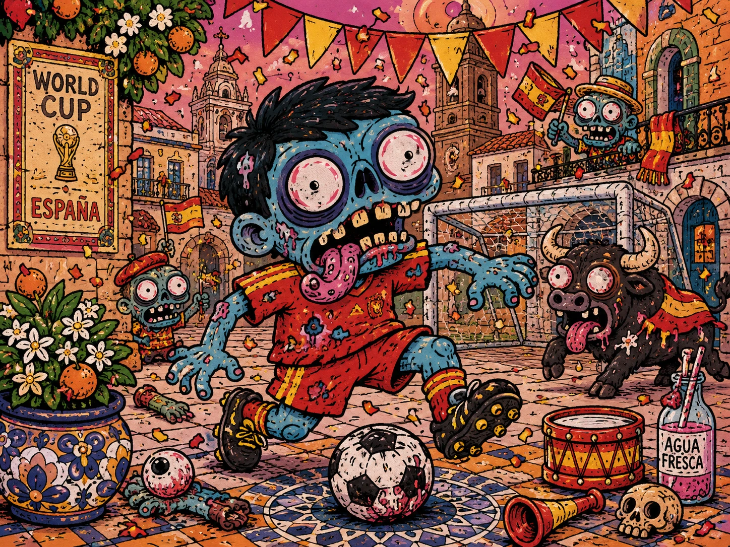 Zombie Soccer Fiesta jigsaw puzzle