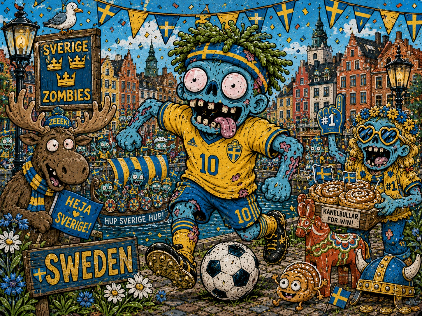 Swedish Soccer Zombies jigsaw puzzle