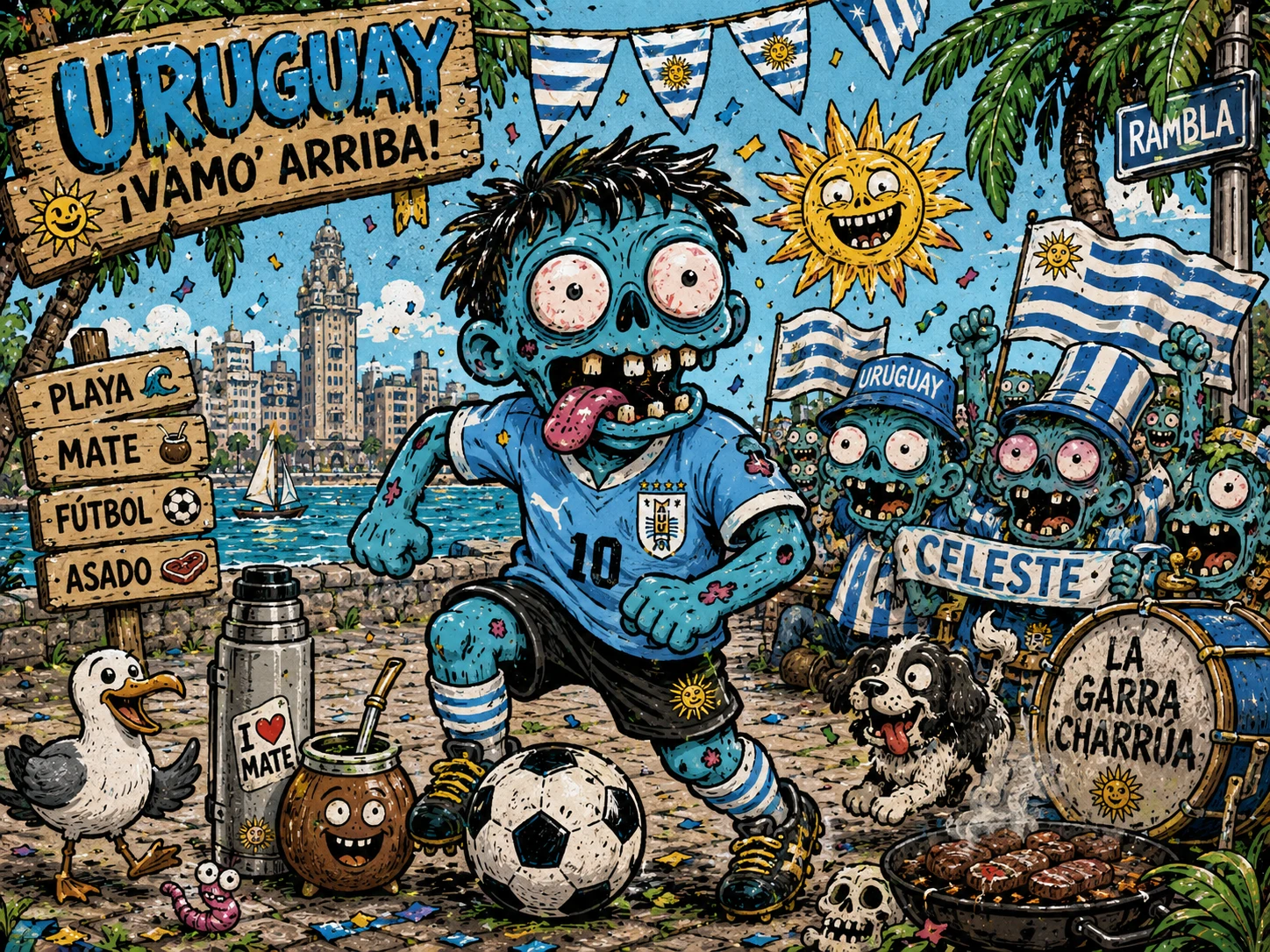 Zombie Football Fiesta jigsaw puzzle