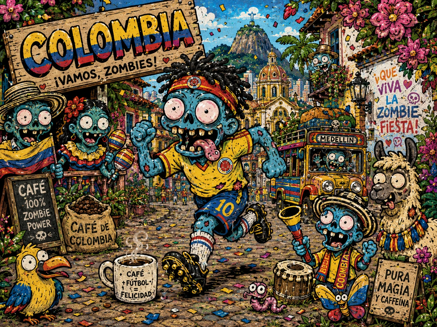 Zombie Soccer Carnival jigsaw puzzle