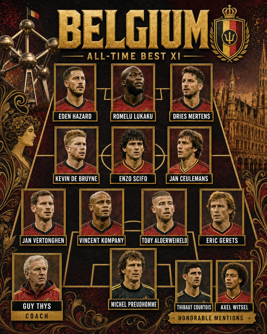 Belgian Football Legends jigsaw puzzle