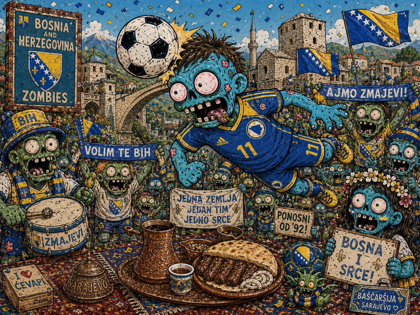 Undead Soccer Supporters jigsaw puzzle
